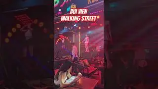 Nightlife in Buo Vien Walking Streets Ho Chi Minh City Vietnam 🇻🇳  #walkingstreet #walkingtour