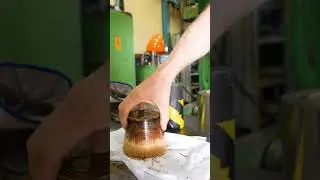 Coffee Cup Made from Coffee with 300 Ton Press! ☕💥 #hydraulicpress #coffeelovers #satisfying