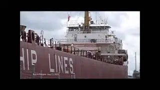 Ships FRONTENAC and CSL ST  LAURENT meet at Lock 6, Welland Canal (2025)