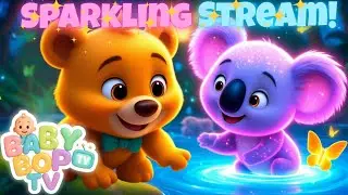 Koko & Bibi Splash at the Sparkling Stream | Fun Kids Song | Baby Bop TV Kids Songs