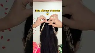 Viral Hairstyle: Fix Ear Chains & Get Instant Face Lift 💁&zwj;♀️#hairstyle #hack #hairlook