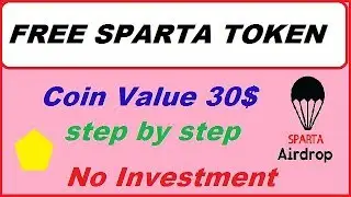 Airdrop SPARTA Token, Free ico Token, Price 30$ New Airdrop Step by step , Online Earning