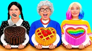 Кулинарный Челлендж: Уэнсдей Против Бабушки | Смешные Челленджи от BaRaDa Challenge