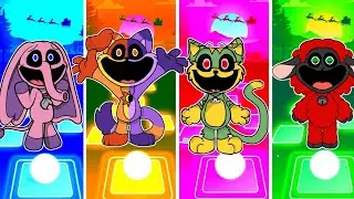 Poppy Playtime Chapter 3 Catnap 🆚 Craftycorn 🆚 Hoppy Hopscotch 🆚 Pickypiggy  Tiles Hop EDM Rush