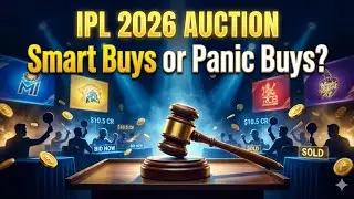 IPL 2026 Auction !! Smart Buys 🔥 और Panic buys 😱 ?? Big News ओर Auction में किसकी किस्मत चमकी ✨