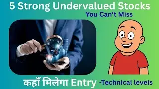 5 Strong Undervalued Stocks #fundamentalanalysis #technicalanalysis #bankofmaharashtra  #unionbank 