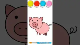 pig drawing 🐷Drawing of the funniest animal in the world 🐽 #pigs #drawing