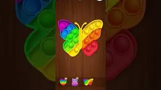 Satisfying Rainbow Butterfly🦋#popit#satisfying#relaxinggame#puzzlegame#butterfly#rainbow#asmr#games