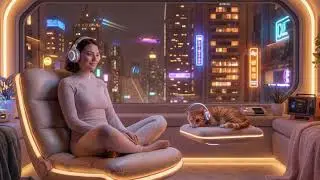 Chill Beats to Relax & Focus | Futuristic City Night