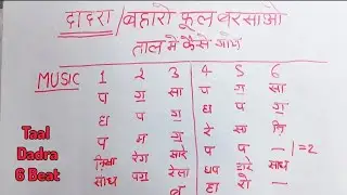 Taal Dadra Baharo Phool barsao Kisi Bhi Geet Ko Taal Me Samaj kar Kaise Gaye Watch this video 👍