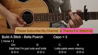 Build A B*tch - Bella Poarch Guitar Tutorial with Chords / Lyrics