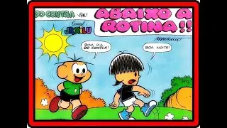 Do Contra em Abaixo a rotina &ndash; Gibi Turma da M&ocirc;nica
