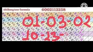20/01/2026 SHILLONG TEER FORMULA 💥💯FR=28==SR=62BIGG SUCCESS 💯💥 