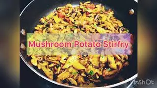 Quick Mushroom Potato Stir fry Recipe | Easy Mushroom Recipe | NRI Vlogger Cooking |
