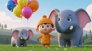 Elephant Balloon Party | Fun Animal Song for Kids | Nursery Rhyme