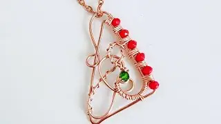 DiY Triangle Wire Wrap Earrings or Pendant