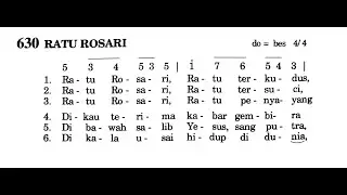 Ratu Rosari | Puji Syukur No. 630 | Lagu Rohani Katolik | Lagu Maria Gereja Katolik | Bulan Maria