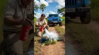Park Ranger Saves Peacock From Deadly Snake!