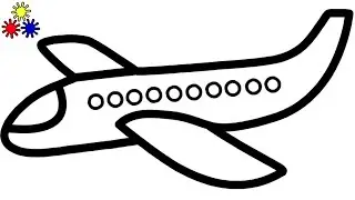 How To Draw An Aeroplane Easy| Airplane Drawing Pictures | Jolly Toy Art