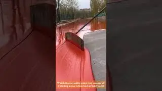 Paving the Running Track Surface 🏃&zwj;♀️🔴