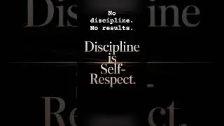Discipline is self respect 💪#quotes #motivation #quoteoftheday #inspirationalquotes