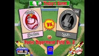 Backyard Baseball '97 (PC) (Bad/Worst Team Run) Game #7: Bombers @ Socks