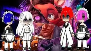 Re Zero reagindo ao rap do Michael Afton Iron Master 
