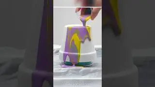 Pour Painting on Terracotta Pots🎨