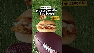 The New PERi-Buffalo Pulled Chicken Sandwich brings serious heat. Don&rsquo;t Fumble This Flavor. #Buffalo