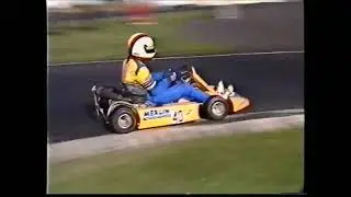 Kartracing Oppenrod 1993 Klasse Ica 100ccm offen. Sieger: Mario Straub Nr.27 mit Haase/Parilla