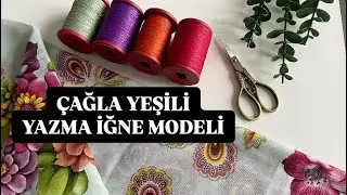  600.🌿 &Ccedil;ağla Yeşili Yazmaya Badem İğne Oyası | 2026&rsquo;in VİRAL ve &Ccedil;ok İstenen Modeli