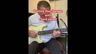 Use the unique chord tones to outline the changes! #shorts #guitar
