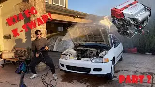 Passenger Frame Rail Bracket & Deep Clean! EG Civic K Swap Part 2