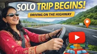 Today mom started travelling alone in the car/First time solo long trip #viral #trip #solotrip #j...