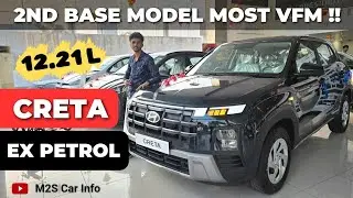 Hyundai Creta EX Full Review👍!! Creta 2nd Base Model | Petrol | Robust Emerald Pearl | Creta VFM