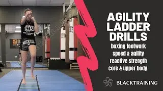 Boxing footwork: agility ladder drills