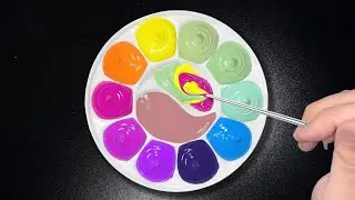 Making 7 Colors with Only 5 Mysterious Colors Magenta, Yellow, Mint, Cyan and Violet | Sun Art