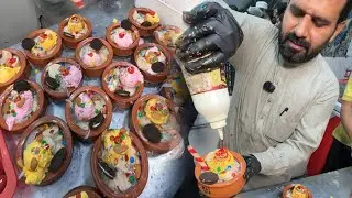 350RS/- Ka Peshawari Matka Faloda 😍 Peshawar Ka Unique Matka Faloda 😍