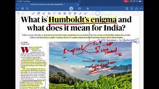 Humboldt's Enigma - The Most Ignored but Most Important Article Today for UPSC Environment