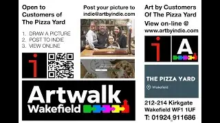 ARTWALK WAKEFIELD | pizza YARD | art by indie