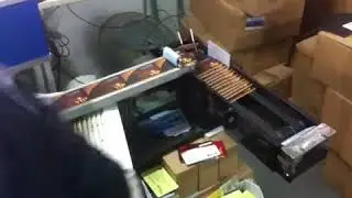 Fiber laser marking with card auto feeding system- option 2