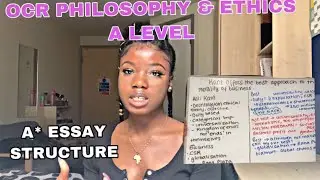 A* ESSAY STRUCTURE AND PLAN | OCR PHILOSOPHY& ETHICS (RS) A level 2020