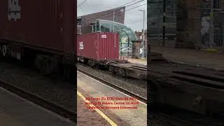#DB Cargo (Ex #ECR ) #Class66 66179 passes St Helens Central #4S38 #Seaforth to #Mossend #Intermodal