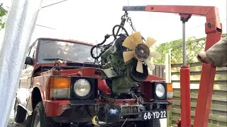 Swapping a chevy v8 into a Range Rover Classic part 1