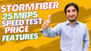 Storm Fiber 25 Mbps Speed Test Price and Features in Pakistan