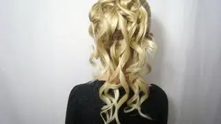 Cascading Feather Braided Updo | BabesInHairland.com