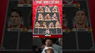SPAIN - WORLD CUP 2010 STARTING LINEUP