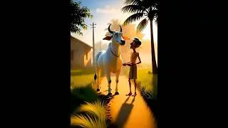 A Story Of A Poor Farmer And Ox.    #cartoon #cow #moralstories #motivation #hindi