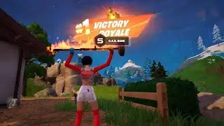 *NEW* GLASSES ON EVIE X SKIN IN FORTNITE PS5 + A VICTORY ROYALE WIN! (SOLO)