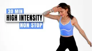 30 MIN KILLER NON STOP MOVING CARDIO Workout - Full Body HIIT, No Equipment, No Repeat, Super Sweaty